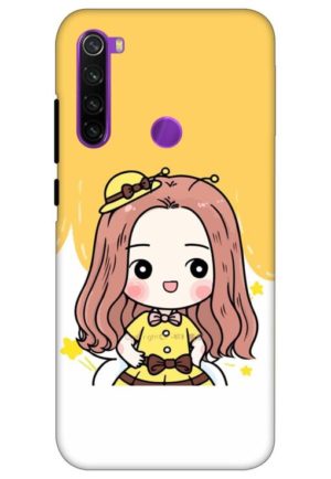 cute baby girl printed designer mobile back case cover for redmi 8