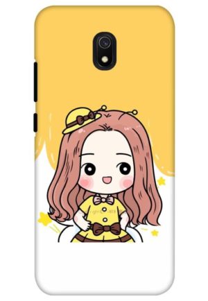 cute baby girl printed designer mobile back case cover for redmi 8a