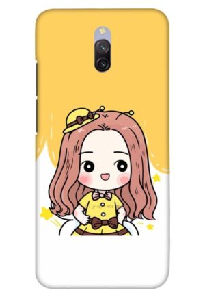 cute baby girl printed designer mobile back case cover for redmi 8a dual