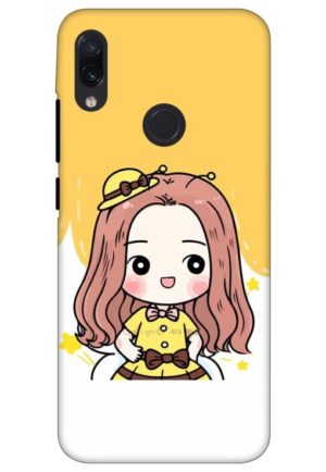 cute baby girl printed designer mobile back case cover for redmi note 7