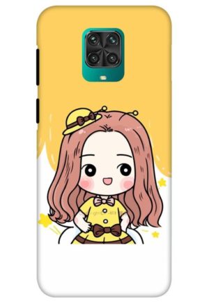 cute baby girl printed designer mobile back case cover for redmi note 9 pro