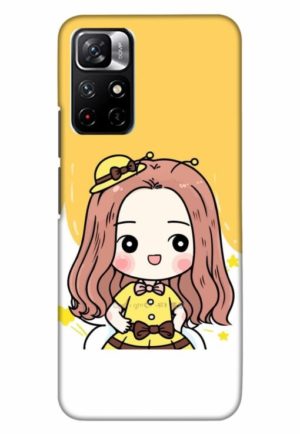 cute baby girl printed designer mobile back case cover for xiaomi redmi note 11t 5g - poco M4 pro 5g