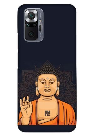 cute budha vector printed designer mobile back case cover for Xiaomi redmi note 10 pro - redmi note 10 pro max