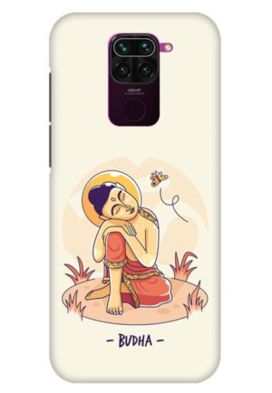cute budha vector printed designer mobile back case cover for redmi note 9