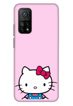 cute hello kitty printed designer mobile back case cover for mi 10t - mi 10t pro