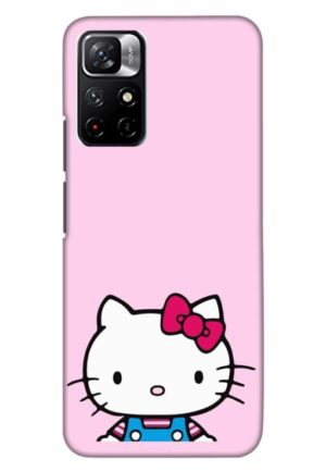 cute hello kitty printed designer mobile back case cover for xiaomi redmi note 11t 5g - poco M4 pro 5g