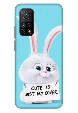 cute is just my cover printed designer mobile back case cover for mi 10t - mi 10t pro