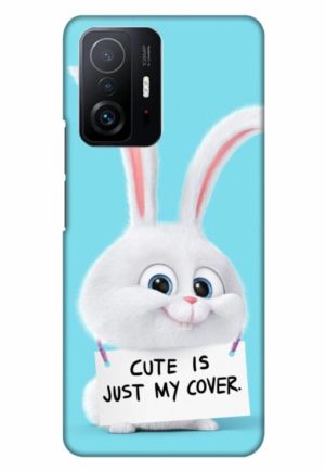 cute is just my cover printed designer mobile back case cover for mi 11t - 11t pro