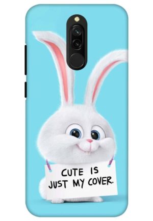 cute is just my cover printed designer mobile back case cover for redmi 8