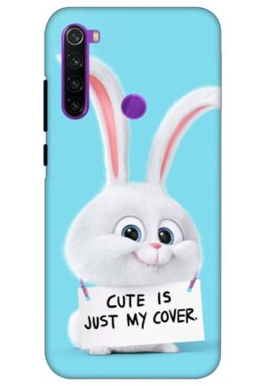cute is just my cover printed designer mobile back case cover for redmi note 8