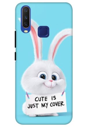cute is just my cover printed mobile back case cover for vivo y12, vivo y15 , vivo y17, vivo u10
