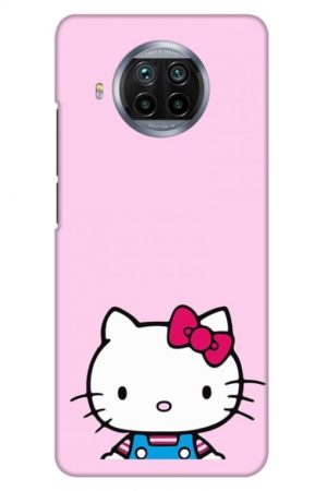 cute kitty printed designer mobile back case cover for mi 10i