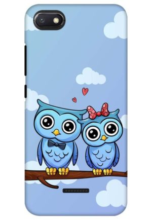 cute owl couple printed designer mobile back case cover for Xiaomi Redmi 6a