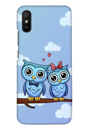cute owl couple printed designer mobile back case cover for redmi 9A - redmi 9i - redmi 9A sport - redmi 9i sport
