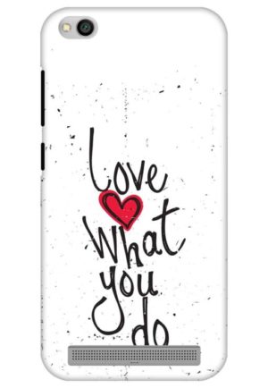 do what you love printed mobile back case cover