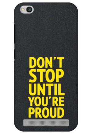 dont stop untill you are proud lataest printed mobile back case cover