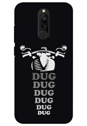 dug dug dug bike lover printed designer mobile back case cover for redmi 8