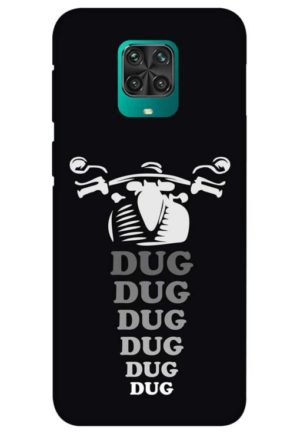 dug dug dug bike lover printed designer mobile back case cover for redmi note 9 pro - redmi note 9 pro max - poco m2 pro - redmi note 10 lite