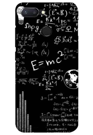 e=mc 2printed designer mobile back case cover for Xiaomi Redmi 6