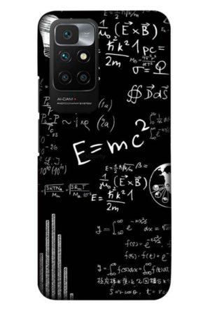 e=mc2 printed designer mobile back case cover for Xiaomi redmi 10 Prime
