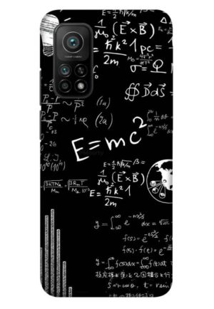 e=mc2 printed designer mobile back case cover for mi 10t - mi 10t pro