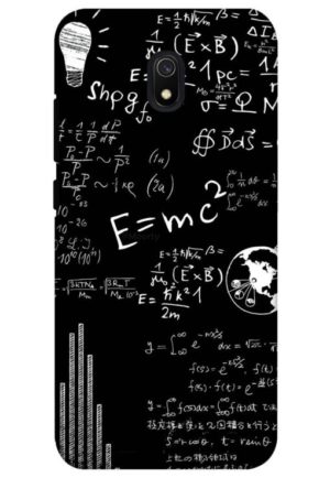 e=mc2 printed designer mobile back case cover for redmi 8a