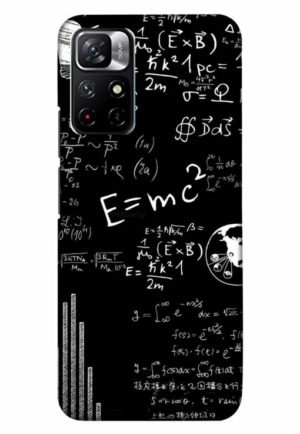 e=mc2 printed designer mobile back case cover for xiaomi redmi note 11t 5g - poco M4 pro 5g