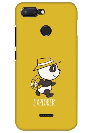 exploring panda printed designer mobile back case cover for Xiaomi Redmi 6