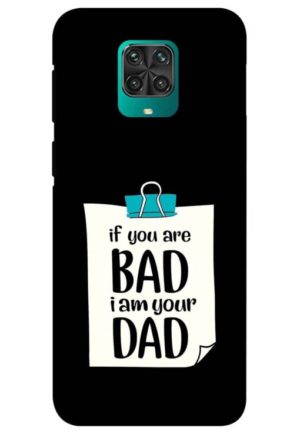 f you are bad i am your dad printed designer mobile back case cover for redmi note 9 pro - redmi note 9 pro max - poco m2 pro - redmi note 10 lite