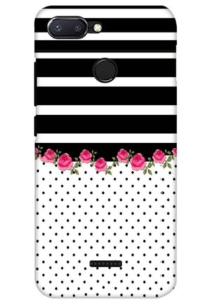 flower polka printed designer mobile back case cover for Xiaomi Redmi 6