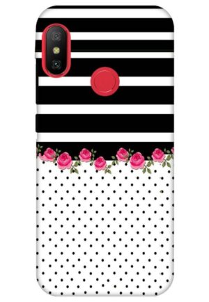flower polka printed designer mobile back case cover for Xiaomi Redmi 6 pro