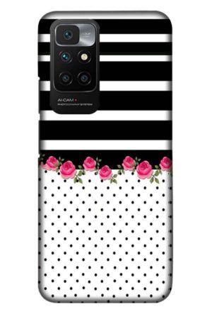 flower polka printed designer mobile back case cover for Xiaomi redmi 10 Prime