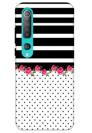 flower polka printed designer mobile back case cover for mi 10 5g - mi 10 pro 5G