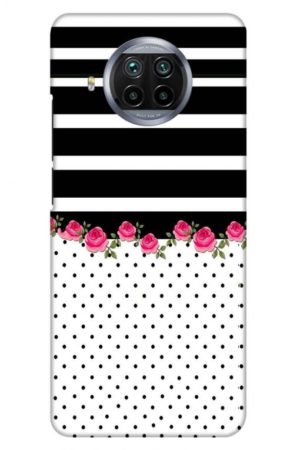 flower polka printed designer mobile back case cover for mi 10i