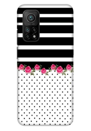 flower polka printed designer mobile back case cover for mi 10t - mi 10t pro