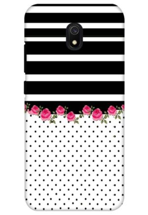 flower polka printed designer mobile back case cover for redmi 8a