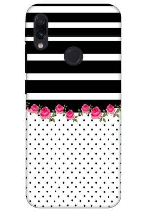 flower polka printed designer mobile back case cover for redmi note 7