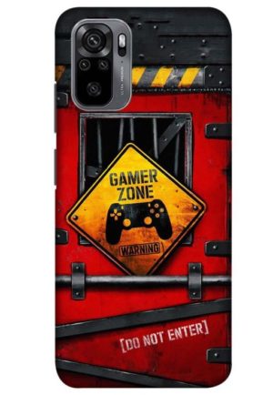 gamer zone do not enter printed designer mobile back case cover for Xiaomi redmi note 10 - redmi note 10s