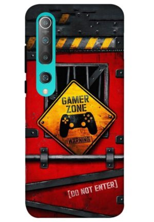 gamer zone do not enter printed designer mobile back case cover for mi 10 5g - mi 10 pro 5G