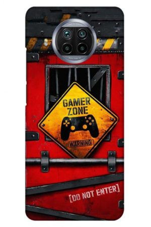 gamer zone do not enter printed designer mobile back case cover for mi 10i