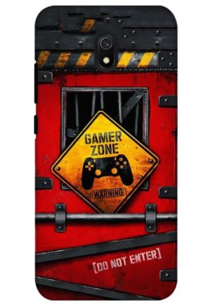 gamer zone do not enter printed designer mobile back case cover for redmi 8a