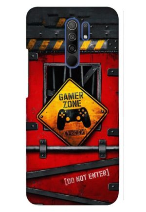 gamer zone do not enter printed designer mobile back case cover for redmi 9 prime - poco m2