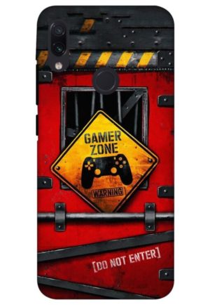 gamer zone do not enter printed designer mobile back case cover for redmi note 7