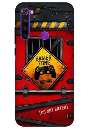 gamer zone do not enter printed designer mobile back case cover for redmi note 8