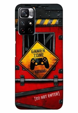 gamer zone do not enter printed designer mobile back case cover for xiaomi redmi note 11t 5g - poco M4 pro 5g