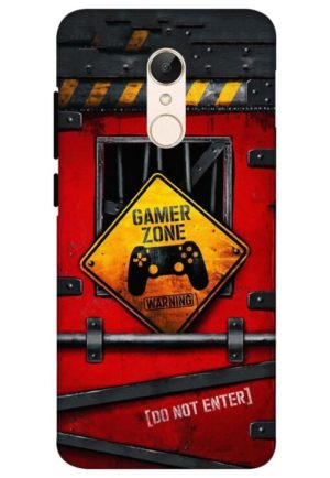 gamer zone do not enter printed mobile back case cover