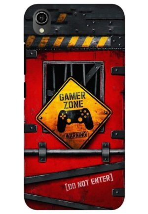gamer zone do not enter printed mobile back case cover for vivo y90, vivo y91i