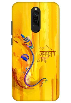 ganesha printed designer mobile back case cover for redmi 8
