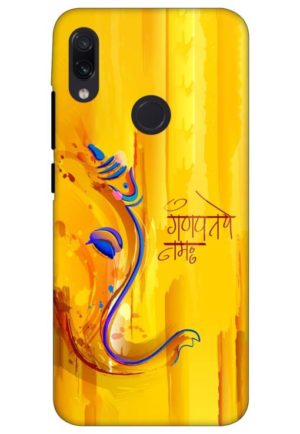 ganesha printed designer mobile back case cover for redmi note 7