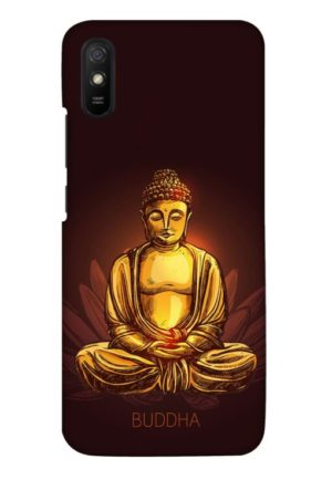 gold bhuddha printed designer mobile back case cover for redmi 9A - redmi 9i - redmi 9A sport - redmi 9i sport